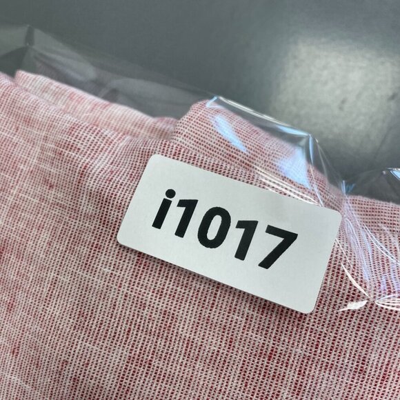 NWOT Weatherproof Vintage Linen Blend Men's XL Button-Up Short Sleeve Shirt Red - Picture 8 of 8